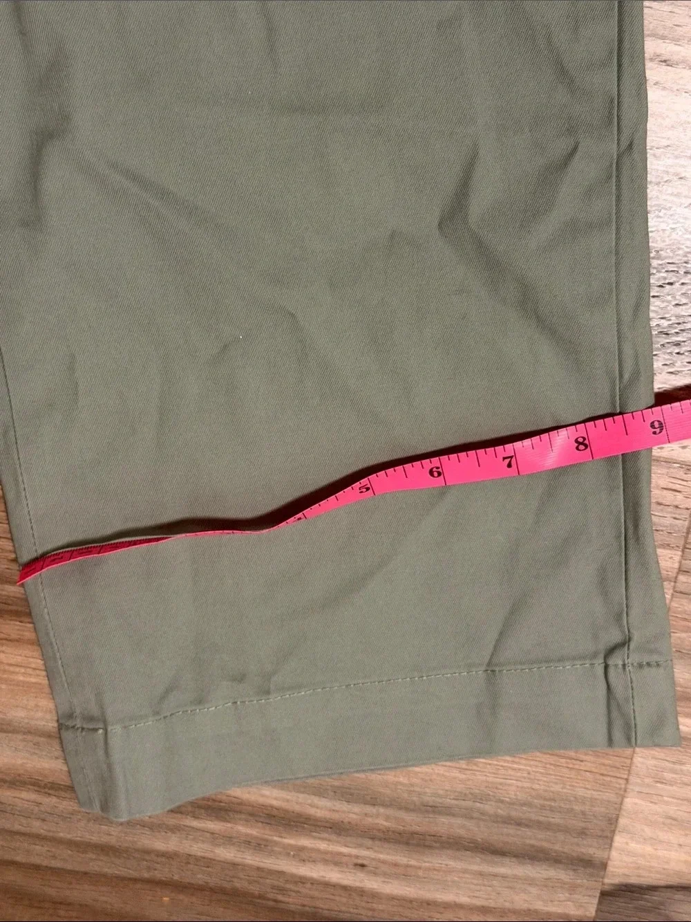 Banana Republic Aiden Slim Fit Stretch Green Chino Pants Mens 38x32 NWT
